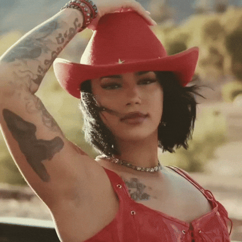 indywindyyy girl hat country cowboy GIF