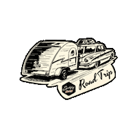 Roadtrip Lets Ride Sticker by Sparkplug Coffee