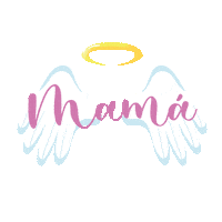 Angel Mama Sticker by Fresa Creativa