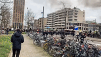 Bikes Burned as Anti-Lockdown Protesters Gather in Eindhoven