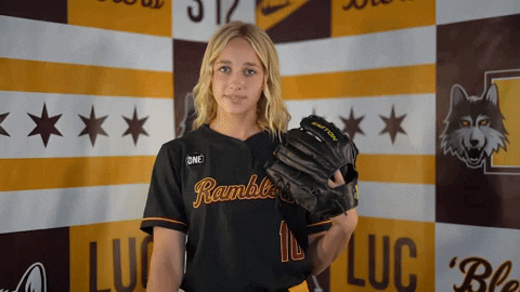 Loyola Softball GIF by LoyolaRamblers