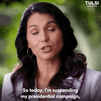 Drops Out Tulsi Gabbard GIF by Election 2020