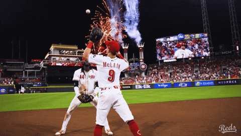 Celebration Baseball GIF by Cincinnati Reds