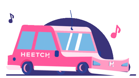 Pink Car Sticker by Heetch