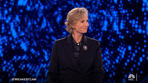Jane Lynch You Are The Weakest Link GIF by NBC