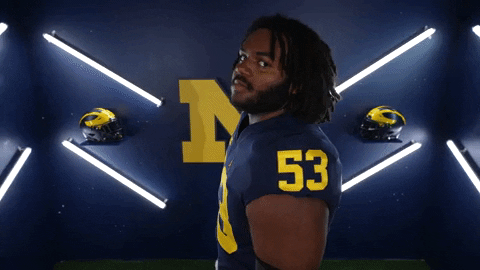 Go Blue College Football GIF by Michigan Athletics