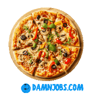 Super Bowl National Pizza Day Sticker by Damnjobs