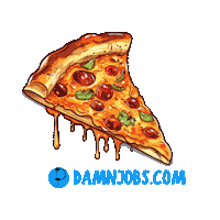 Super Bowl National Pizza Day Sticker by Damnjobs
