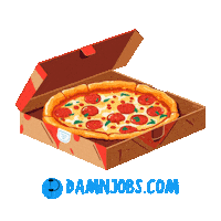 Super Bowl National Pizza Day Sticker by Damnjobs