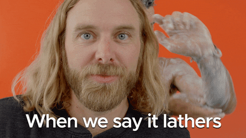 Lather GIF by DrSquatchSoapCo