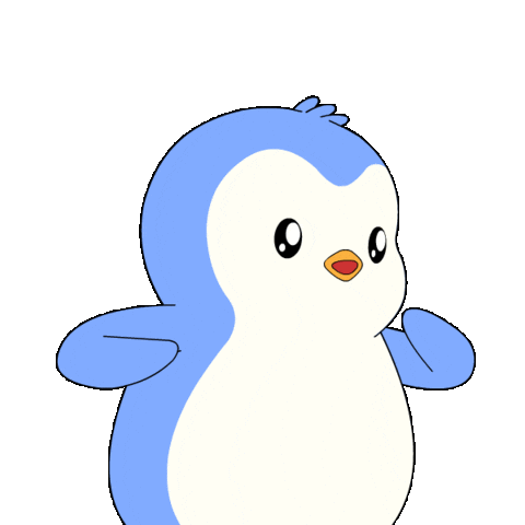 Shocked Wait What Sticker by Pudgy Penguins