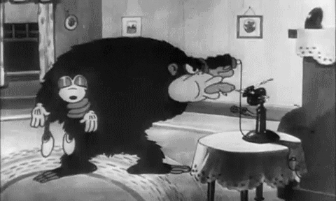 black and white vintage GIF