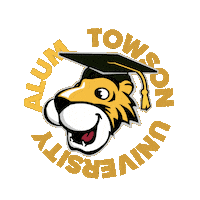 Tiger Cap Sticker by Towson University