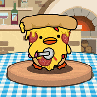 digitalducks stabby quacks digital ducks duck with knife GIF