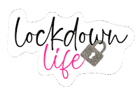 kapcheur pink life glitter covid Sticker