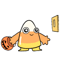 Trick Or Treat Hello Sticker by Holler Studios