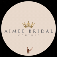 aimeebridal logo with bride GIF