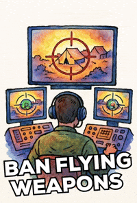 Ban Flying Weapons GIF by The LSD Hotel