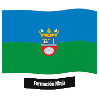 Las Palmas Flag Sticker by Formación Ninja