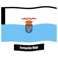 Las Palmas Flag Sticker by Formación Ninja