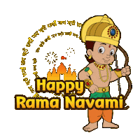 Rama Sriram Sticker by Chhota Bheem