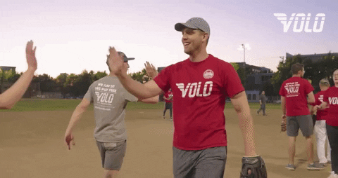 High Five Good Game GIF by Volo Sports