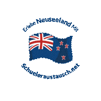 Schueleraustauschnet land reise flagge neuseeland Sticker