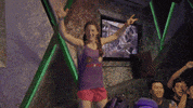 cbs funny jumping becca the amazing race GIF