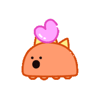 I Love You Hearts Sticker by DINOSALLY