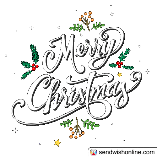 Merry Christmas Sticker by sendwishonline.com