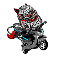 Fox Monster Sticker by PolytronEV