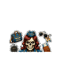 Halloween Viajar Sticker