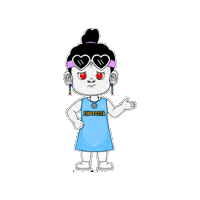Sad Pointing Sticker by Zhotcita