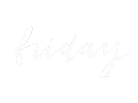 Friday Lettering Sticker by The Jomu Co