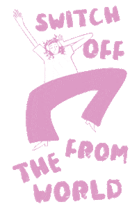 Switch Off Sticker by Leeds Arts Union