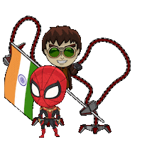 India Indianflag Sticker by Spider-Man