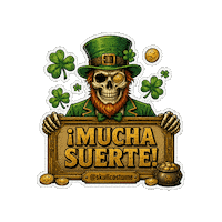 San Patricio Halloween Sticker