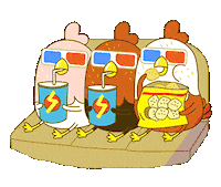 放三雞 Sticker