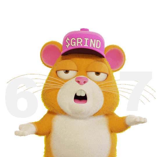 6 7 Hamster Sticker by Grind
