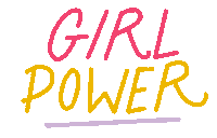 thegoodtypeco girl power lettering type Sticker