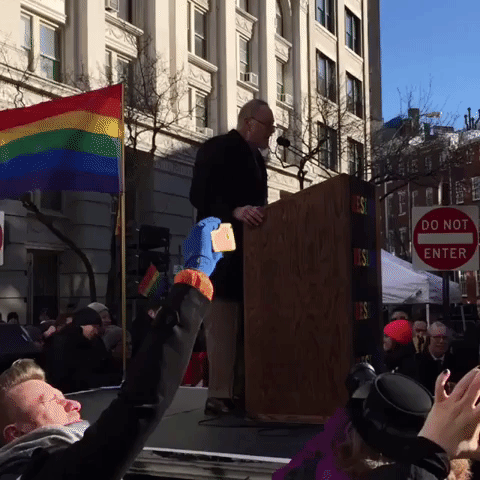Senator Schumer Leads 'Dump Trump' Chant at LGBT Solidarity Rally