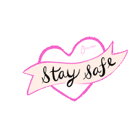 Heart Stay Home Sticker by Gialash.com
