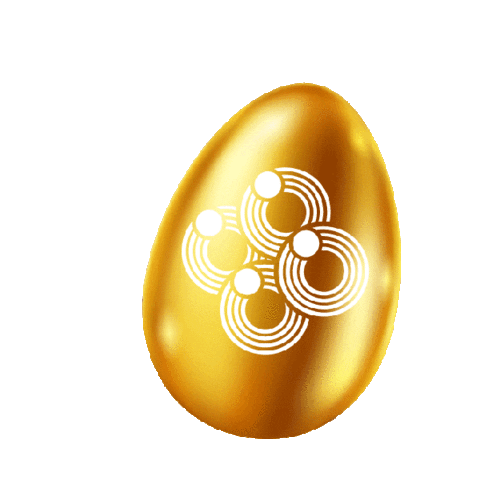Gold Easter Sticker by Spielbanken Bayern