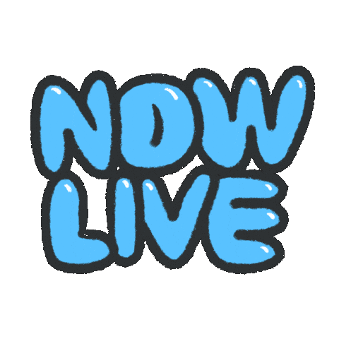 Cyan Nowlive Sticker