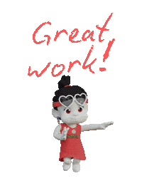 Happy Girl Sticker by Zhotcita