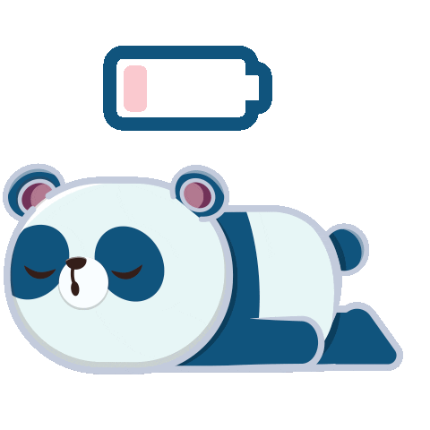 Battery Sleeping Sticker