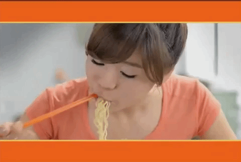 k-pop eating GIF