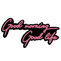 Morning Neon Sign Sticker