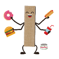 Happy Food Sticker by Orquidea Alimentos