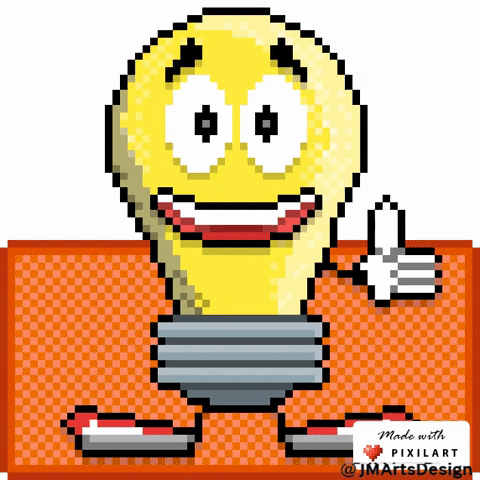 JMArtsDesign giphygifmaker light lightbulb bulb GIF